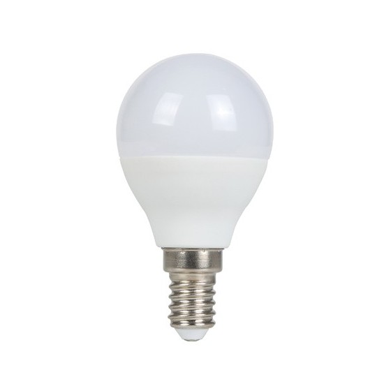 BOMBILLA ESFÉRICA LED - E14 - P45 - 6W - 3000K - 470 LM