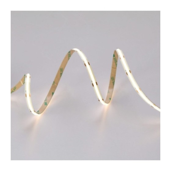 METRO TIRA LED COB 320CHIPS-24V-5 AÑOS GARANTIA-100LM/W-12W/M-8MM PCB-IP67-6000K