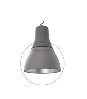 Cover aluminio F6064 para campana LED F6062 acabado robusto