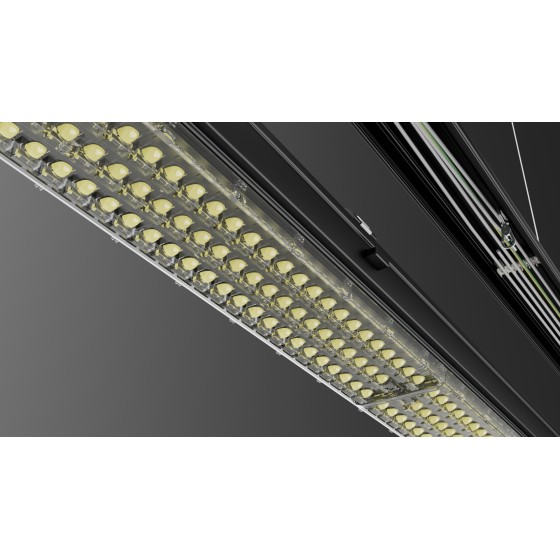 KIT COMPLETO LUMINARIA PERIMETRAL PADEL 20X10M BAJO DESLUMBRAMIENTO LENTE ASIMETRICA ESPECIAL PADEL 5000K REGULACION DALI 5 AÑOS