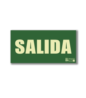 Pegatina Salida F7031 señalización luminaria emergencia