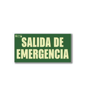 Pegatina salida emergencia F7032 señalización seguridad