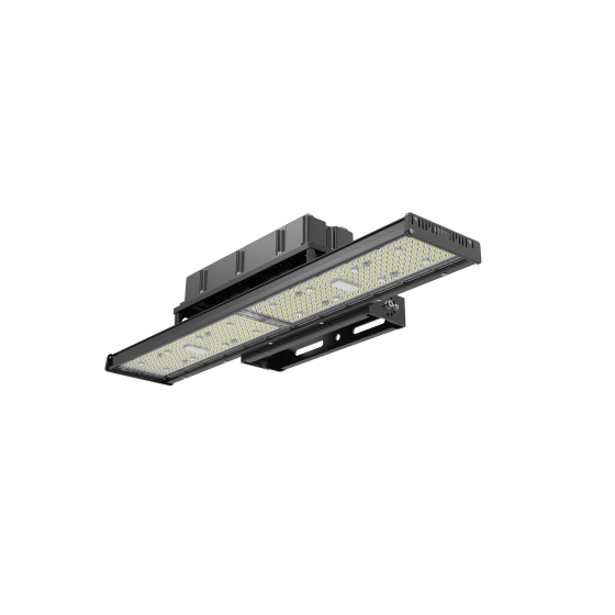 Detalle óptica asimétrica luminaria lineal F4950 240W profesional