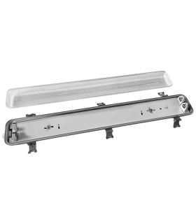 Pantalla estanca vacía 2xT8 120cm F5304 policarbonato profesional