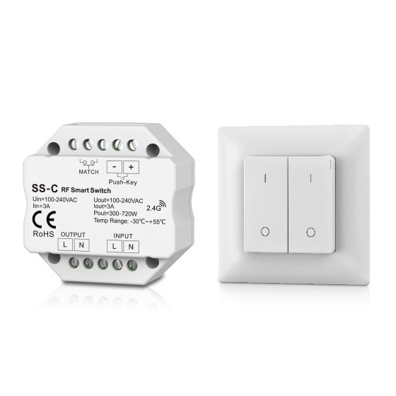 PASTILLA SS-L(WT)INTERRUPTOR INALAMBRICO AC220V ON/OFF TUYA 15A